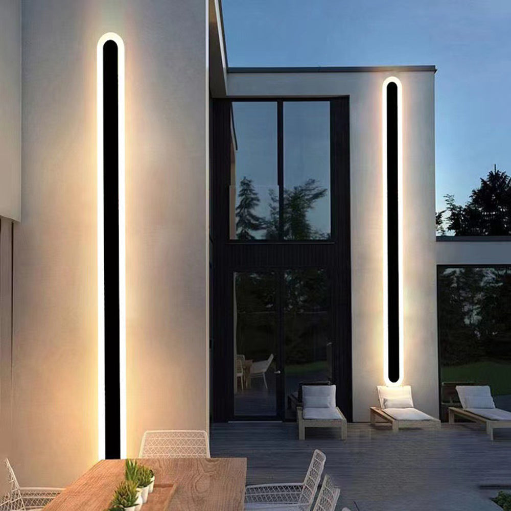 Outdoor Wall Lamp – Linear Oval Design – Waterproof IP65 – Outdoor Lighting 2