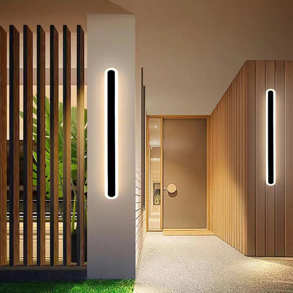 Outdoor Wall Lamp – Linear Oval Design – Waterproof IP65 – Outdoor Lighting 3