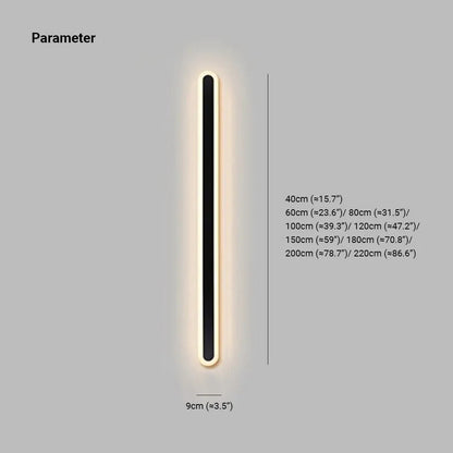 Outdoor Wall Lamp – Linear Oval Design – Waterproof IP65 – Outdoor Lighting 4