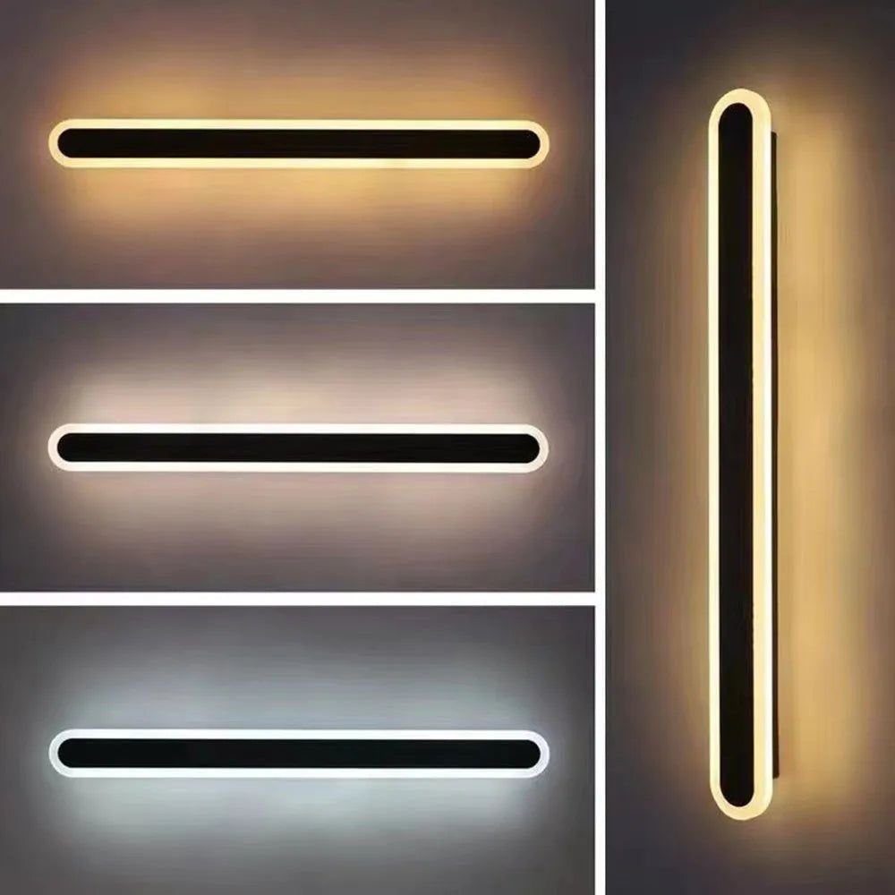 Outdoor Wall Lamp – Linear Oval Design – Waterproof IP65 – Outdoor Lighting 5