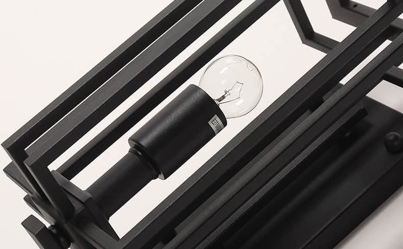 Outdoor Wall Sconce Lamp – Modern Waterproof Design – Glass and Iron Construction – Outdoor Wall Lights 7