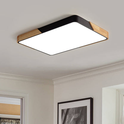Rectangle LED Flush Mount Ceiling Light – Dimmable 5-CCT Design – Modern Farmhouse Ceiling Light Fixture – Indoor Lighting 2