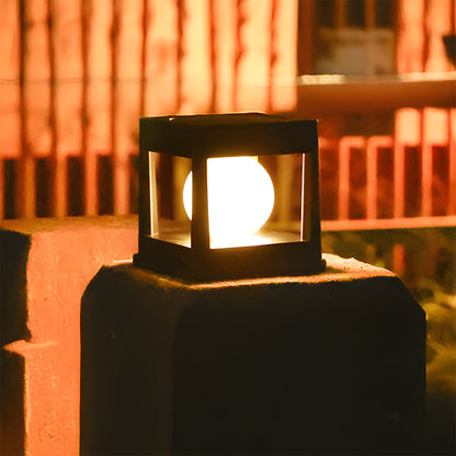 Solar Garden Post Light – Waterproof Outdoor Lantern – Dusk-to-Dawn Illumination – Outdoor Lighting 1