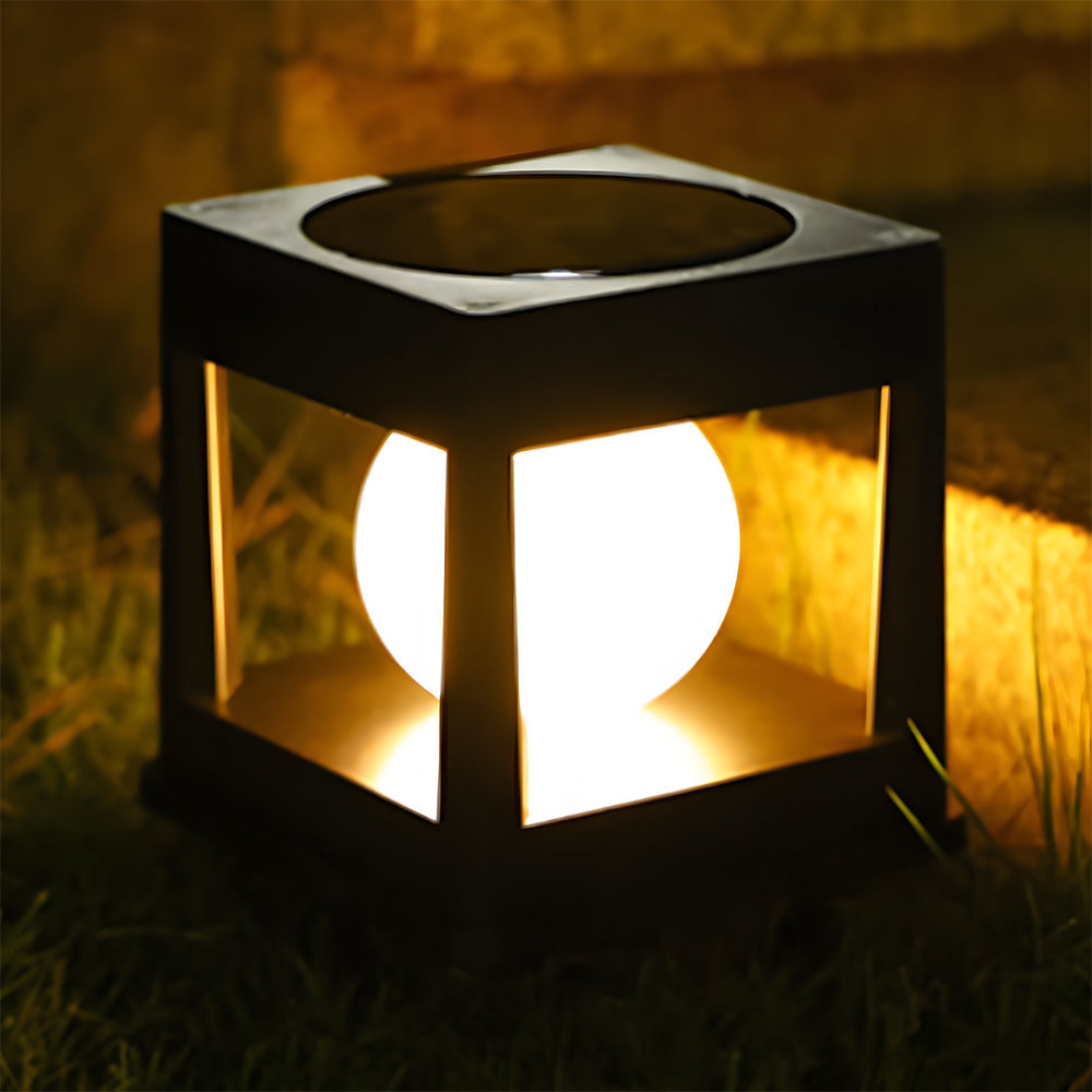 Solar Garden Post Light – Waterproof Outdoor Lantern – Dusk-to-Dawn Illumination – Outdoor Lighting 2