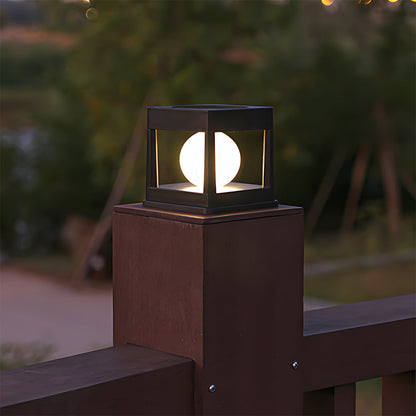 Solar Garden Post Light – Waterproof Outdoor Lantern – Dusk-to-Dawn Illumination – Outdoor Lighting 3