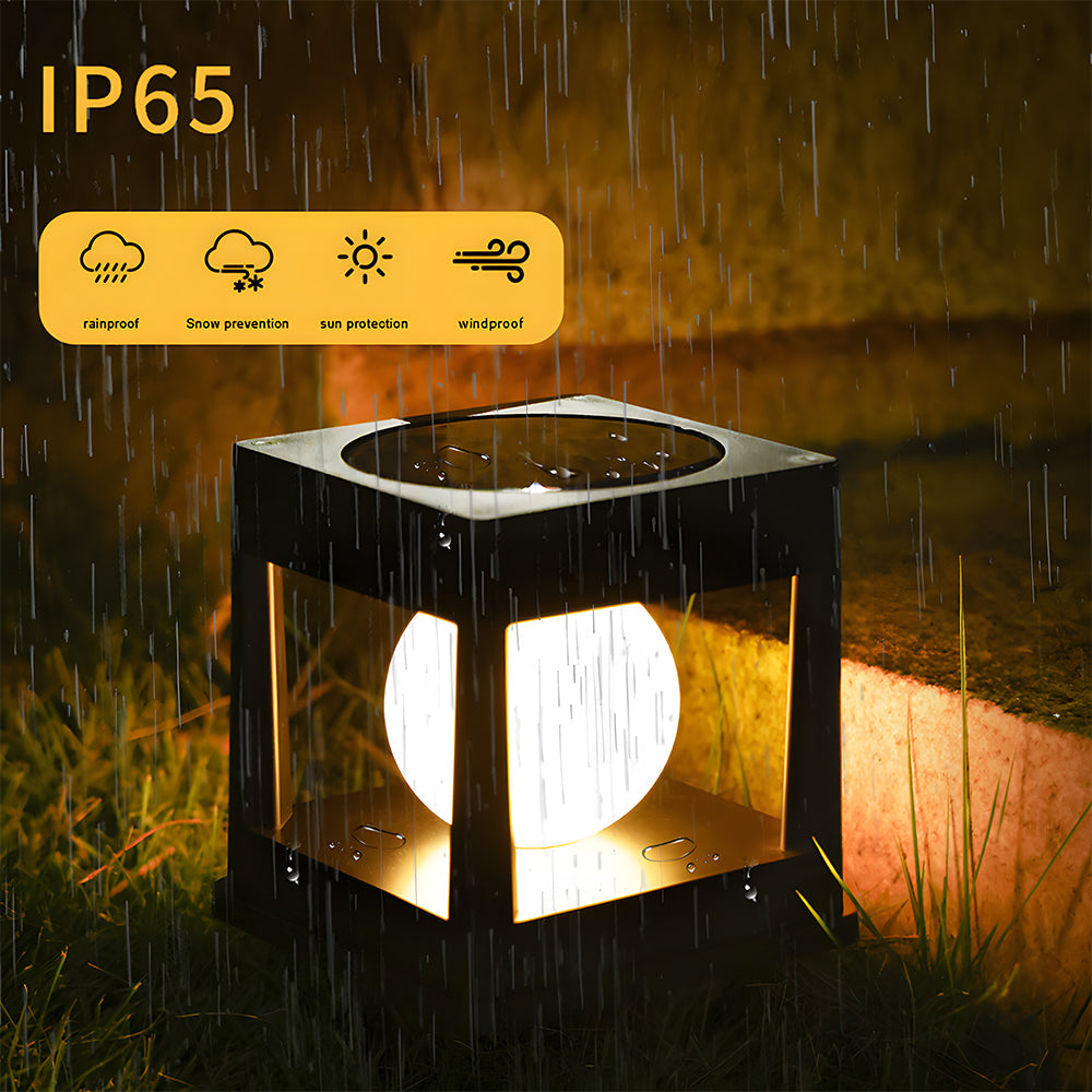 Solar Garden Post Light – Waterproof Outdoor Lantern – Dusk-to-Dawn Illumination – Outdoor Lighting 4