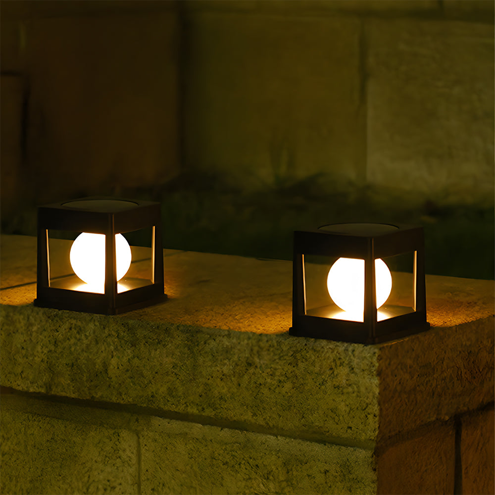 Solar Garden Post Light – Waterproof Outdoor Lantern – Dusk-to-Dawn Illumination – Outdoor Lighting 7