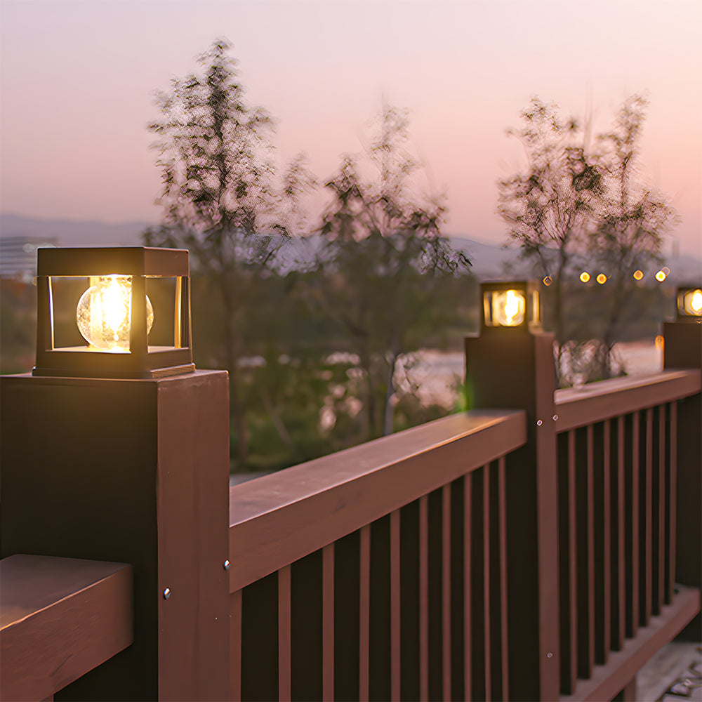 Solar Garden Post Light – Waterproof Outdoor Lantern – Dusk-to-Dawn Illumination – Outdoor Lighting 8