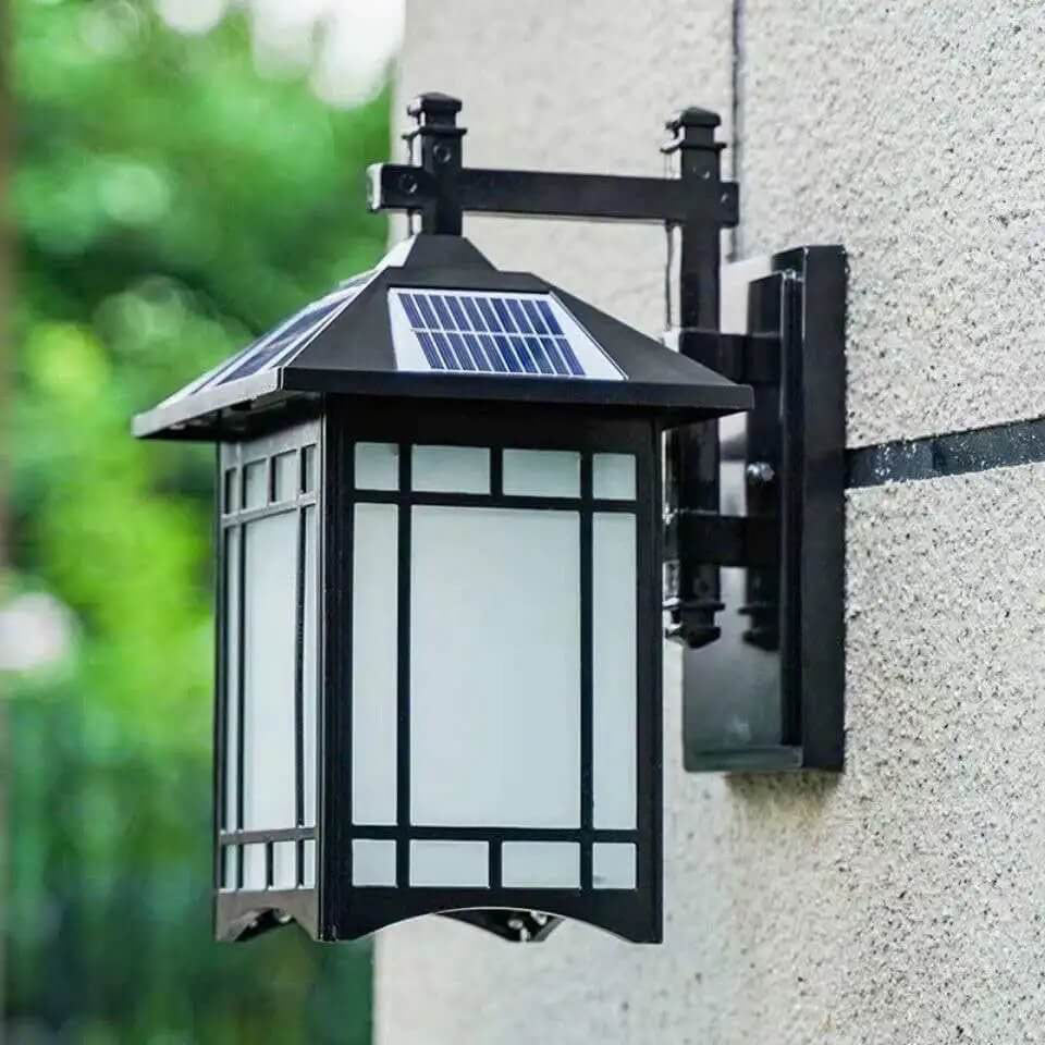 Solar Wall Sconce Lamp – Waterproof Aluminum Design – Modern Pavilion Style – Outdoor Lighting 4