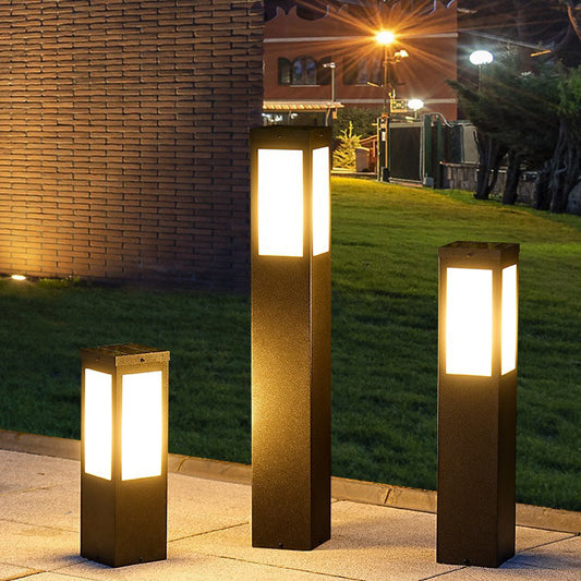 Solar Waterproof LED Outdoor Light – Modern Pillar Design – Intelligent Light Control – Outdoor Garden Lights 0