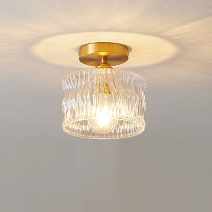 Vintage Crystal Ceiling Light – Elegant Flush Mount Ceiling Light – Stylish Glass Fixture – Indoor Ceiling Lighting 2