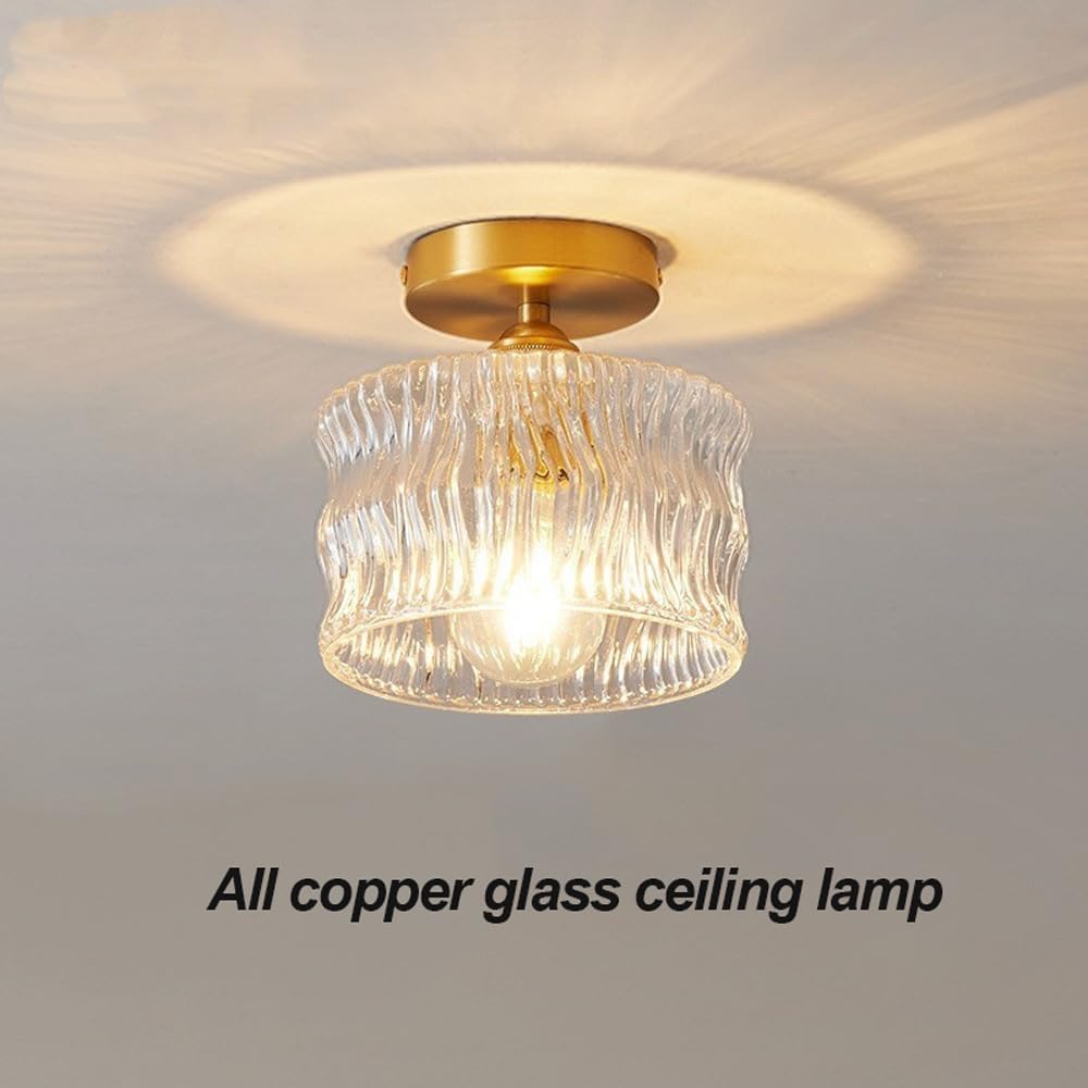 Vintage Crystal Ceiling Light – Elegant Flush Mount Ceiling Light – Stylish Glass Fixture – Indoor Ceiling Lighting 3