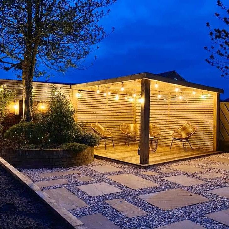 Waterproof Festoon String Lights – Connectable LED Patio Lights – Warm White Bulbs – Outdoor String Lights 4