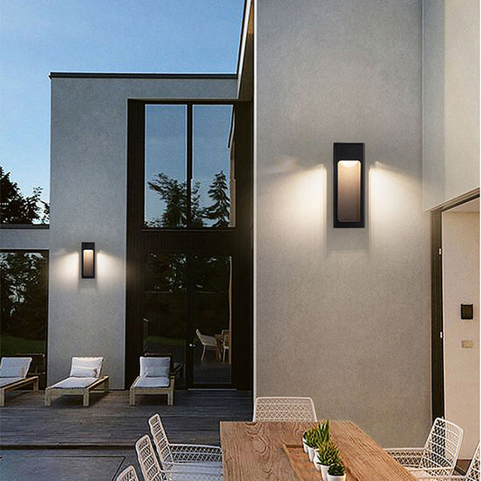 Waterproof Outdoor Wall Light – Modern Geometric Design – Dimmable LED – Exterior Wall Lights 0