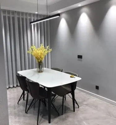 Matte Black Chandelier – Modern Ceiling Light with Gold Accents – Versatile Contemporary Design – Home Lighting 7